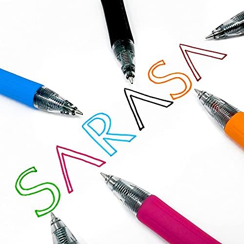 Zebra olovka Sarasa - 0,7 mm uvlačive olovke s gel -tintom - pakiranje od 12 - zelena tinta