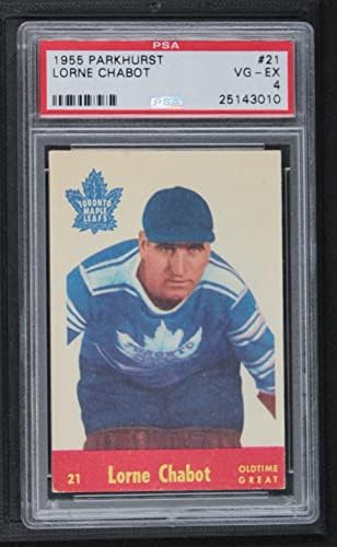 1955. Parkhurst 21 Lorne Chabot Toronto Maple Leafs PSA PSA 4.00 Maple Leafs