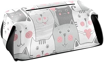 Lucky Cat Tkie Box pokrivač pravokutni držač kutije s kožnim tkivima s ručicom za dozator tkiva za lice za kupaonicu za spavaće
