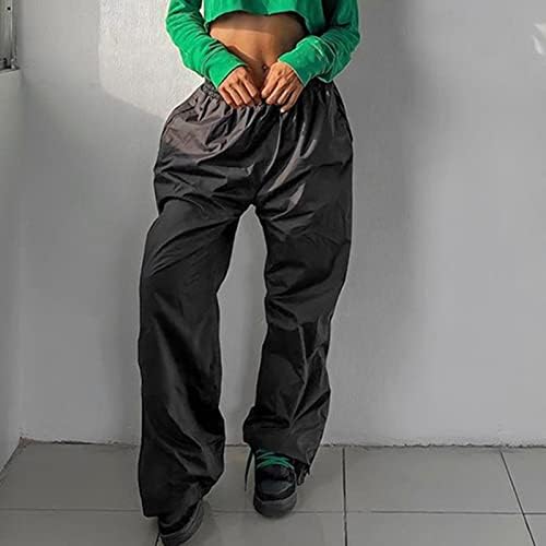 Keusn Goth hlače za žene plus veličine Y2K Baggy Padobrane hlače za žene visoki struk Slim Fit Jogger Streetwear
