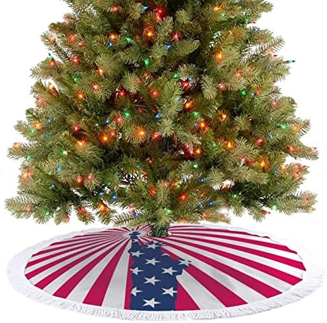 Osobnost Radiant Kip Liberty božićno drvce suknja Xmas drveće prostirke ukrasi za ukrase za odmor 30/36/48 inča