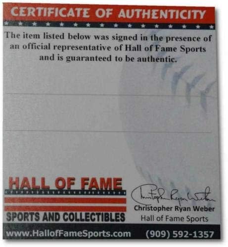Hank Blalock potpisao je autogramiranu major ligu bejzbol Texas Rangers Blue Ink - Autografirani bejzbols