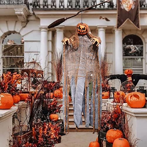 NSQFKALL PACK Viseći Halloween ukrasi skeleta Grim Reapers za najbolje halloween vanjske ukrase minijaturni ukrasi za božićno