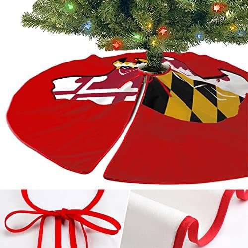 Maryland State Bear Mountain božićno drvce suknja Vintage Xmas ukrasi Božićni ukrasi za prazničnu novu godinu zabave