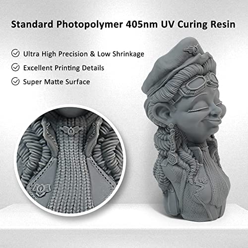 Uniz ZMUD 3D smola pisača, visoka preciznost niskog mirisa i skupljanja UV smola, 405nm Standardna fotopolimerna smola za