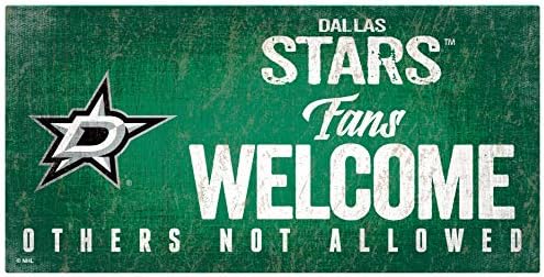 NHL Dallas zvijezde Unisex Dallas Stars obožavatelji navijača dobrodošlice, boja tima, 6 x 12