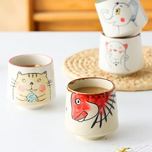 Homoyoyo naočale Set Ceramic Sake šalica ručno izrađene japanske čaše za čaj Kineski kung fu čaj čaj šalice kave za kavu