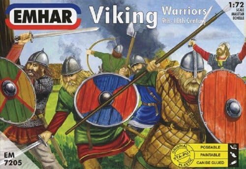 EMHAR Modeli Viking Warriors 9.-10. stoljeća komplet za izgradnju modela, 1/72 razmjera