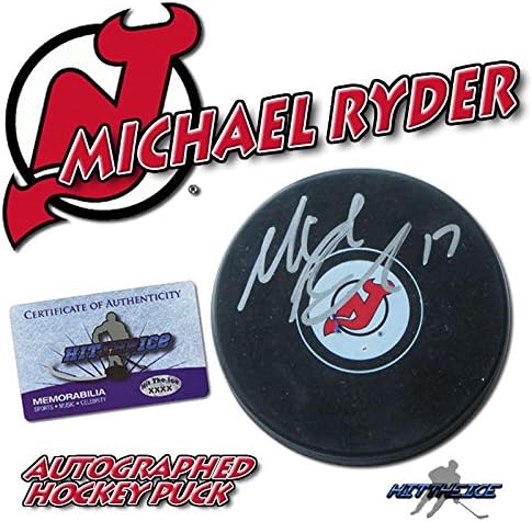 Michael Rider potpisao je pak NJ DAVILS s natpisom Ohm 2 - NHL pakovi s autogramima
