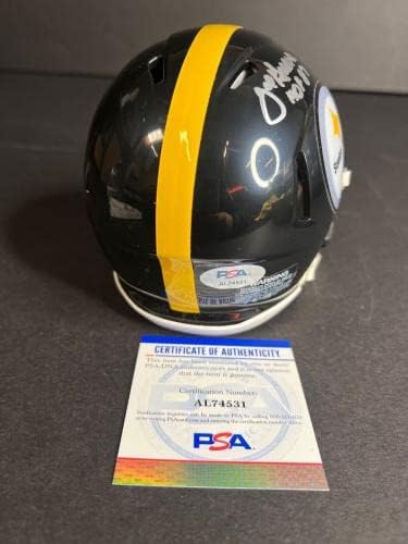 Joe Green Hof 87 Pittsburgh Steelers potpisao je brzu mini kacigu 974531-NFL mini kacige s autogramom
