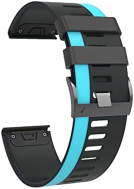 GHFHSG 22 26 mm šarene trake za sagledavanje brzine za Garmin Fenix ​​7 7x Silikone Easyfit Watch Wristband