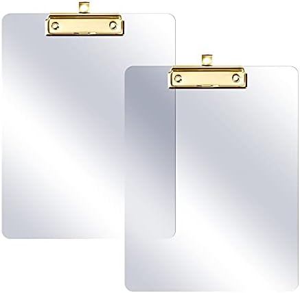 2 pakiranja plastičnih kartica za razmjenu, prozirne akrilne ploče od 12 inča 9 inča sa zlatnom kopčom, izdržljiv stilski