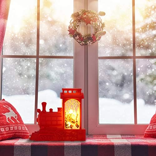 Ushobe dekor za dom božićni osvijetljeni vodeni fenjeri božićni fenjer snijeg Santa Globe Lantern Sjajne osvijetljene lampione