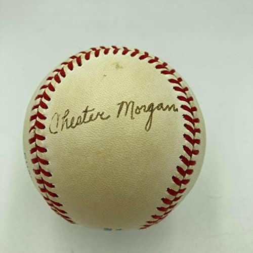 Chester Morgan potpisao je američku ligu MacPhail Baseball Detroit Tigers JSA CoA - Autografirani bejzbol
