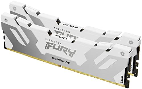 Kingston Fury Renegade White 64GB 6000MT/S CL32 DDR5 DIMM | Overclocking | Intel XMP 3.0 | Komplet od 2 | KF560C32RWK2-64