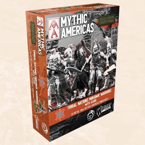 Wargames je isporučio Mythic Americas - Nacije: Mohawk Warriors s klubovima. Fantazijske akcijske figure 28 mm minijature