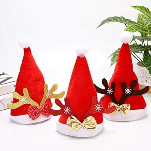 2pcs Božićni šešir ukrašen Jelenskim rogovima, božićno pokrivalo za glavu za odrasle koje se koristi za proslavu Božića