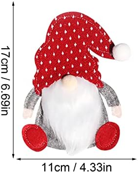 Božićni ukras Starčev šešir i set vilica bezlična lutka set posuđa i torba za vilice držač kuhinjskog posuđa zidni organizator