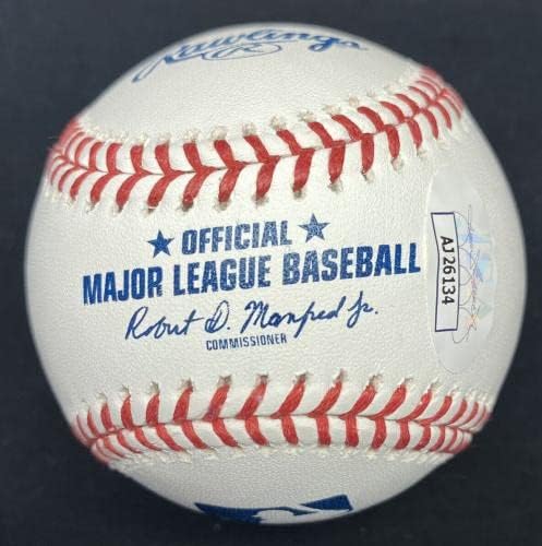Joe Mauer 2.123 hitova potpisani bejzbol JSA - Autografirani bejzbol