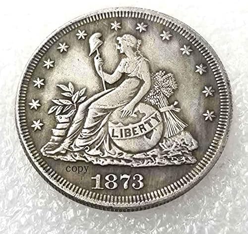 1873. Američki besplatni Morgan Coin Coin Commumorative Coin American Coin Creative Funny Tramp Nickel Service zadovoljstvo