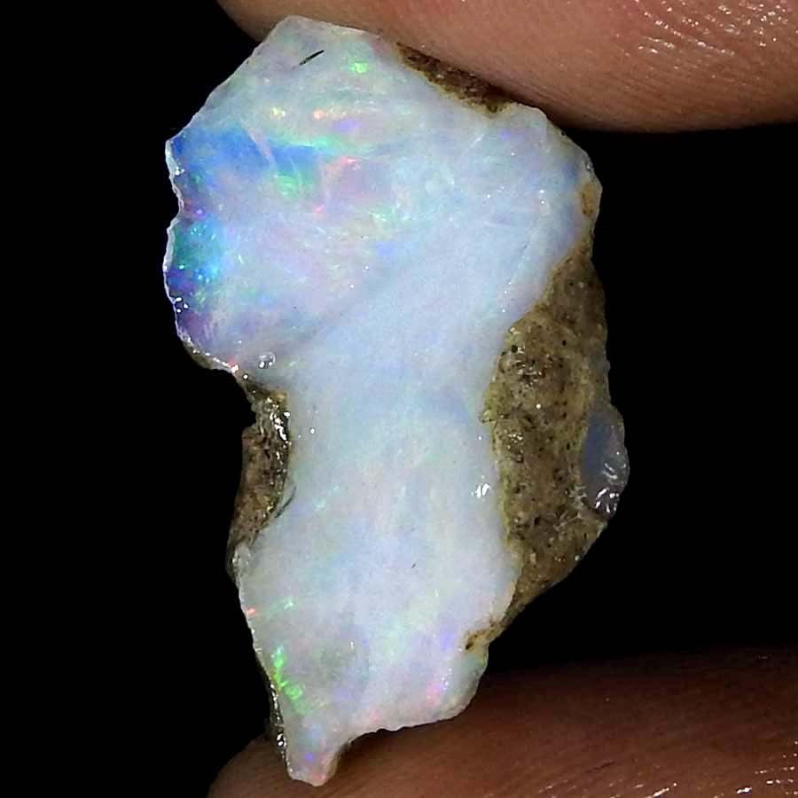 Jewelgemscraft ™ 06.60cts. Ultra vatreni sirovi opalni kamen, prirodni grubi, kristali s draguljima, etiopska opalna stijena,
