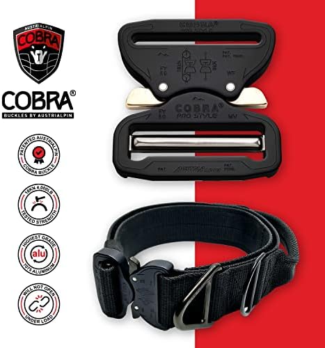 Miles Tactical Cobra Buckle Dog Collar Teška dužnost za velike pse K9 i vojske napravljene u SAD -u