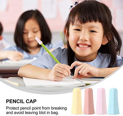 Nuobesty Kids olovke 1 set kapica za olovke za olovke, poklopac olovke, olovke, plastični poklopac olovke, ekstender za olovke