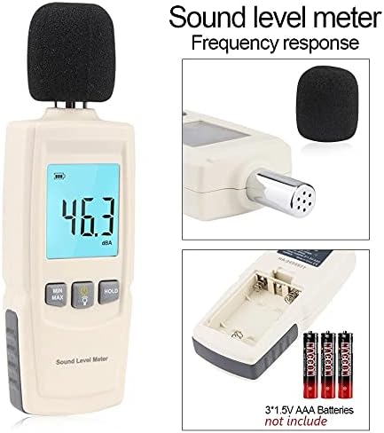 SDFGH Instrument za mjerenje buke DB metar 30 ~ 130db mini audio zvuk mjerač decibel monitor za dijagnostiku-tool pametni