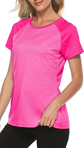 Mofiz ženski kratki rukavi UPF 50+ Sportska majica zaštite od sunca Brzo suho trčanje trening atletski majica vrh