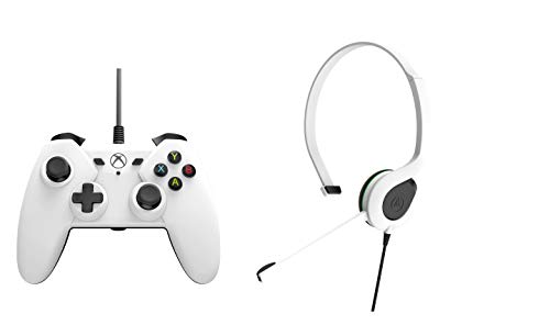 Power Wired kontroler + paket slušalica za chat za Xbox One - White