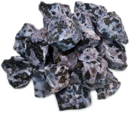 Materijali hipnotičkih dragulja: 1 lb rasuti grubi indigo gabbro kamenje s Madagaskara - sirovi prirodni kristali za kablove,