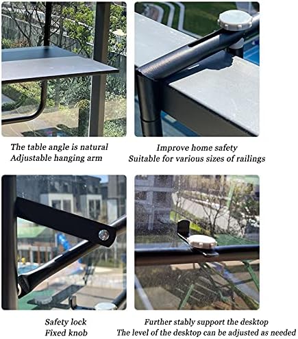 Balkonska ograda viseći sklopivi stol blagovaonski stol za slobodno vrijeme, nije lako hrđati, može se dugo instalirati na