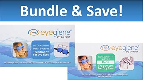 Eyegiene® sustav i punjenje za suhe oči s maskom [1] i zagrijavanje vafrija [40 parova] | Jednostavno korištenje toplinske