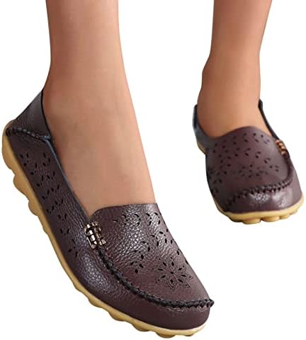 Ženske ravne cipele Slipne na cipele za žene modno ravne ženske prozračne čipke up cipele ravne casual cipele za žene