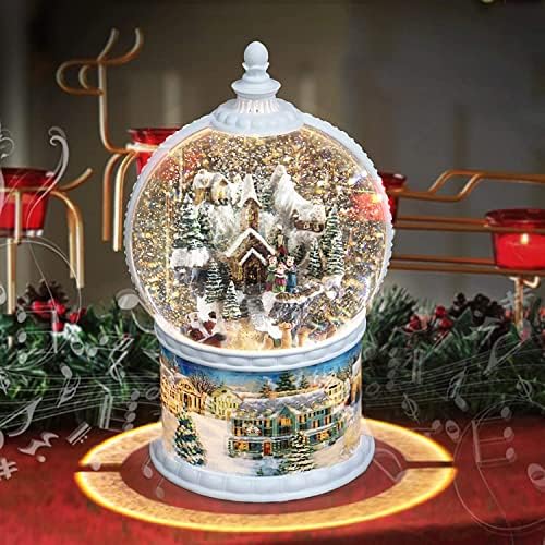 10,2 inča visoke velike veličine božićni snježni globusi, globus velike veličine, 6h glazbeni okvir s 8 božićnih pjesama