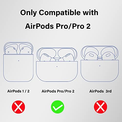 Wonhibo Slatka žaba AirPods Pro 2 slučaj za žene, Kawaii Green Silikonski poklopac za Apple Airpod Pro 2. s privjesom za