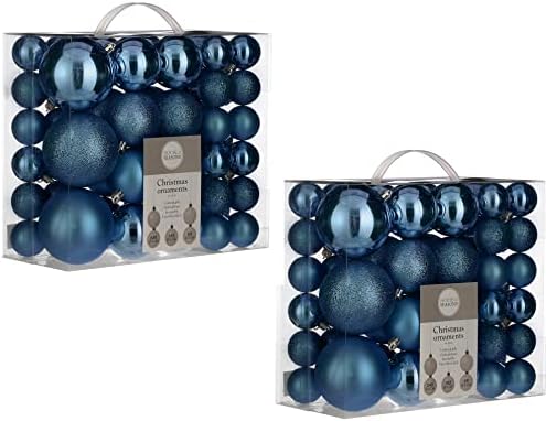 Kuća sezona ukras drveća Neraskidiva plava 46 komadi-d4 d6 d8cm božićne kuglice, raznobojne, jedinstvene