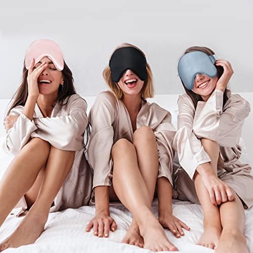 FreshMe maska ​​za spavanje zatamnjena - maska ​​za oči za uspavane žene djevojke muškarci slatka mekana nijansa za oči prirodni