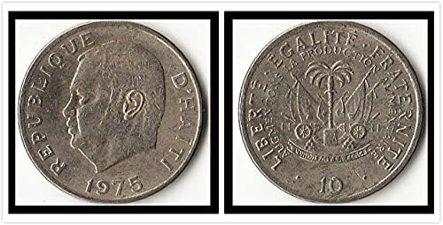 American Haiti 10 Swant kovanica iz 1975. godine izdanje za kolekciju poklona stranih kovanica