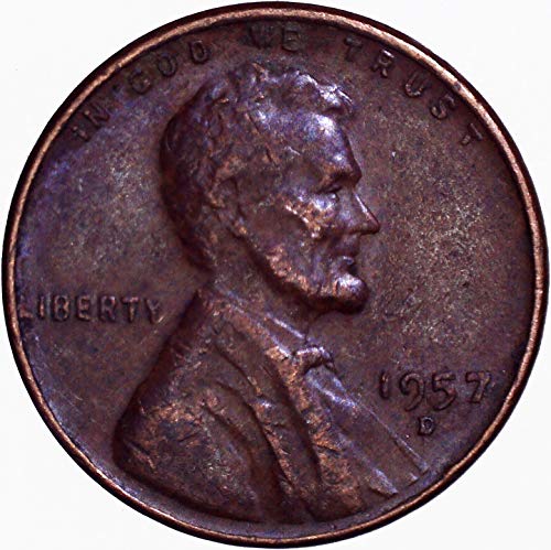 1957. D Lincoln pšenica Cent 1c vrlo fino