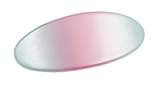 Karavan ovalni francuski ručno oslikana automatska barrette, ružičasta