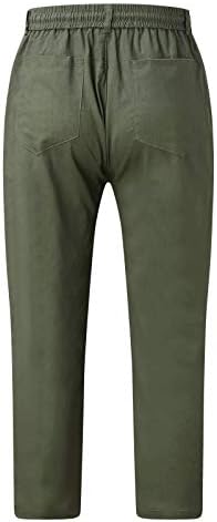 Kuća 6 laganih hlača pamuk- ležerne hlače struka labave elastične muške muške hlače Sportske hlače za muškarce