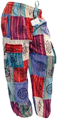 Ručno izrađene hlače za patchwork hlače unisex multisize himalajski boemski hlača