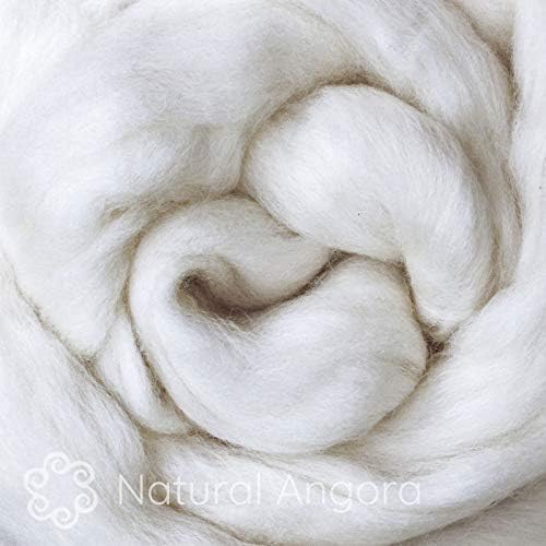 Ultra mekana vlakna Angora zeko za predenje, miješanje, grickanje, bojenje i umjetnost vlakana. Prirodni Undyed češljani