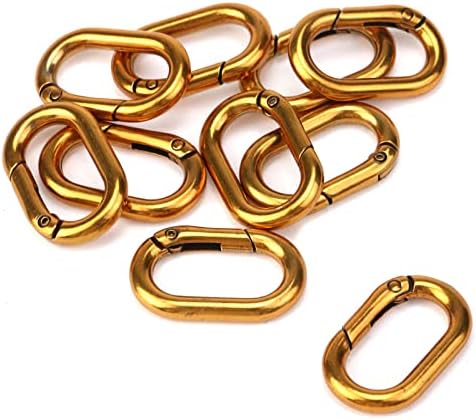 Tighall Spring Ovalni prstenovi Metalna opružna isječka kopča okrugli ključ za ključeve za ključeve kopče ovalna kopča za