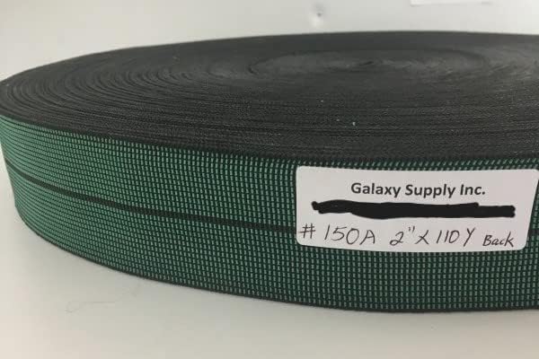Galaxy Supply Inc. 50 PCS 2 Metalna isječka za gume/elastično tkanje + 10 metara 150A zelena elastična traka za leđa