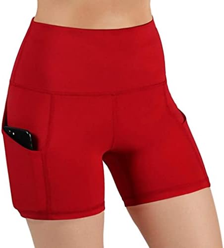 NYYBW ženske biciklističke hlače s visokim strukom s džepovima rastezljive treninge trče sportske joge tajice za bicikliste