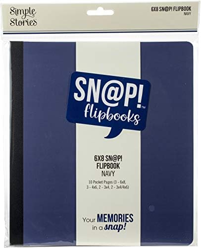 Jednostavne priče Snap Flipbook 6x8 mornarica, SAD: Jedna veličina