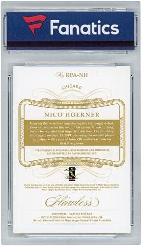 Nico Hoerner Chicago Cubs Autografirani 2020. Panini National Treasures Jumbo Prime Patch Relic RPA -NH 15/15 KARTICA -