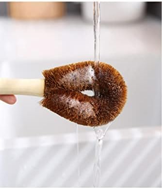 Llqq kuhinja dugačka ručka prirodna kokosova čišćenje palma četka bez dekontaminacije četka za pranje posuđa za pranje posuđa